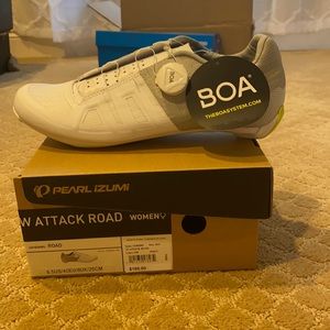 NWT - Pearl Izumi - White Road Cycling Shoe - 8.5